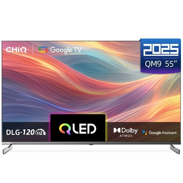 شاشة سمارت تشيك 55 بوصة اوامر صوتية 4K -GOOGLE TV-QLED
