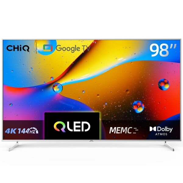 شاشة سمارت تشيك 98 بوصة 4K-QLED-GOOGLE TV