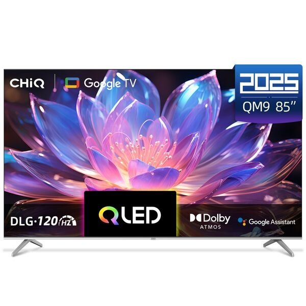 شاشة سمارت تشيك 85 بوصة اوامر صوتية 4K -GOOGLE TV-QLED